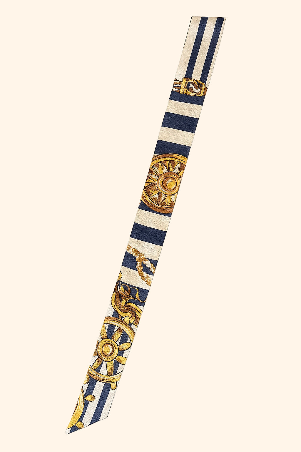 Navy Stripe Hat Scarf