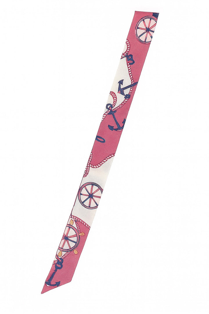Nautical Pink Hat Scarf