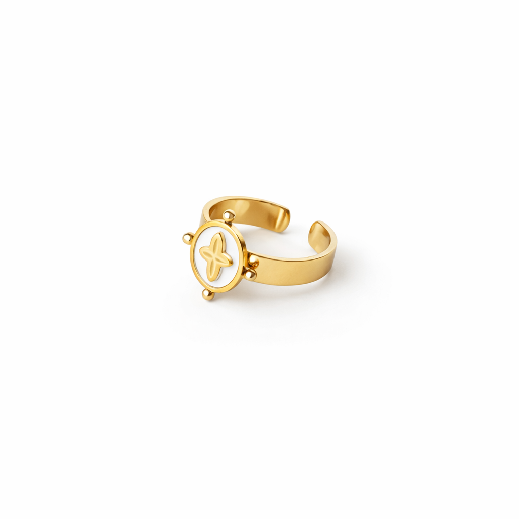 Noire Cross Ring